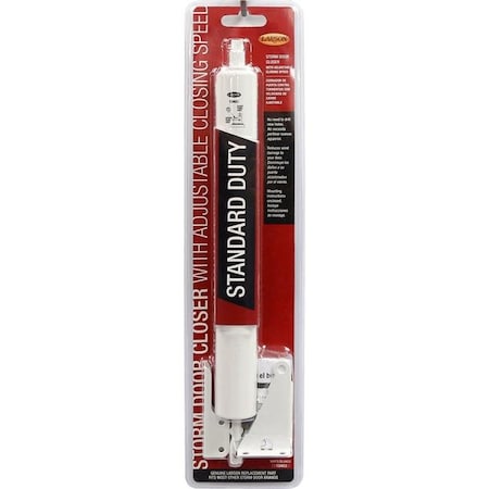 Larson Larson 5035245 Grade-4 Standard Duty Aluminum Pneumatic Door Closer; White 5035245